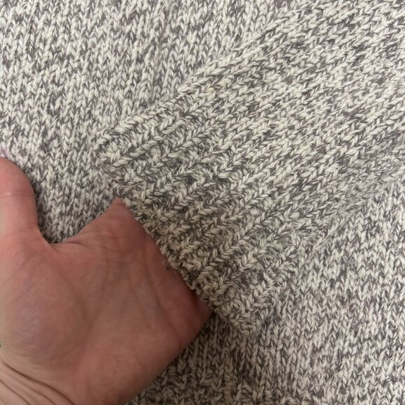 Rag & Bone Heathered Grey Wool Henley Sweater - Picture 9 of 11